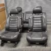 DMG 2005-2007 Hummer H2 1st & 2nd Row Black Leather Seats Ebony-481 OEM