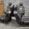 DMG 2005-2007 Hummer H2 1st & 2nd Row Black Leather Seats Ebony-481 OEM