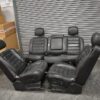 DMG 2005-2007 Hummer H2 1st & 2nd Row Black Leather Seats Ebony-481 OEM